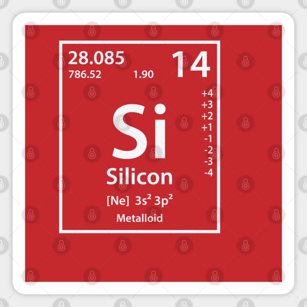 Silicon Element T-Shirt Magnet by cerebrands